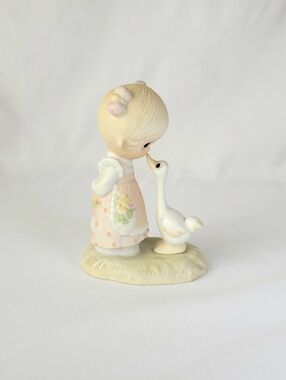 Vintage Precious Moments Make A Joyful Noise E-1374/G 1978 Girl Goose Original